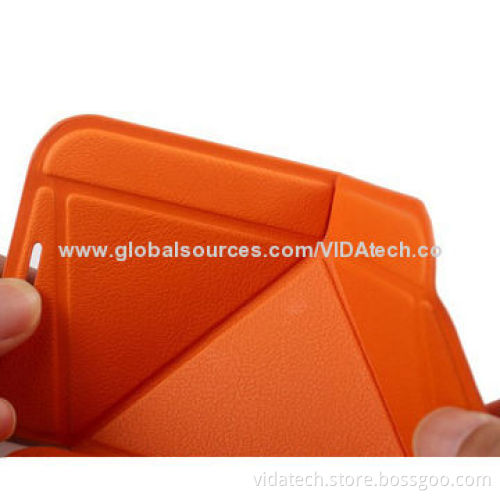 Folio and Flip Leather Case with Standing, Suitable for Samsung Galaxy Note2 Factory
